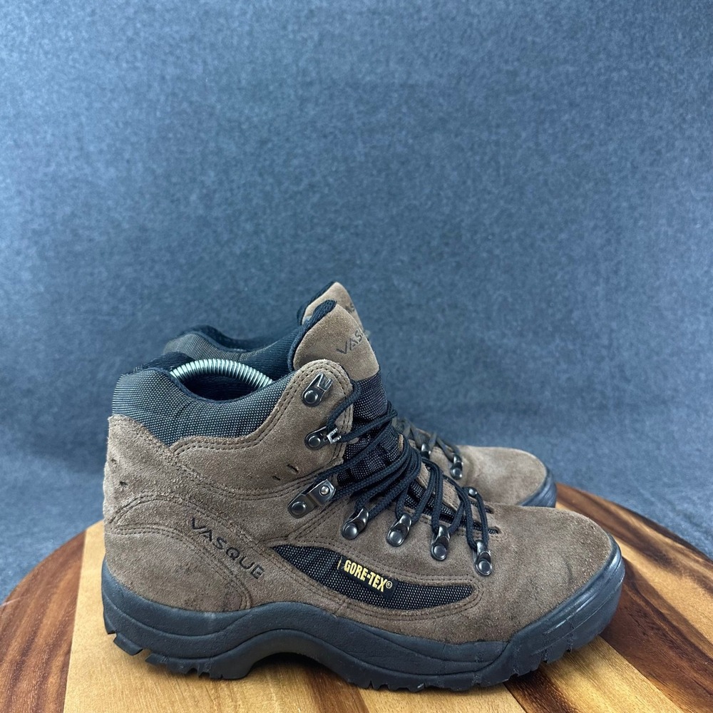 Vasque Gore-Tex Hiking Boots Mens 8.5 Brown Suede Waterproof Mid Top Trekking